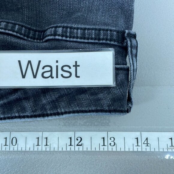 Free People Jeans Skinny Faded Denim Dark Gray Size 28 - Picture 9 of 11